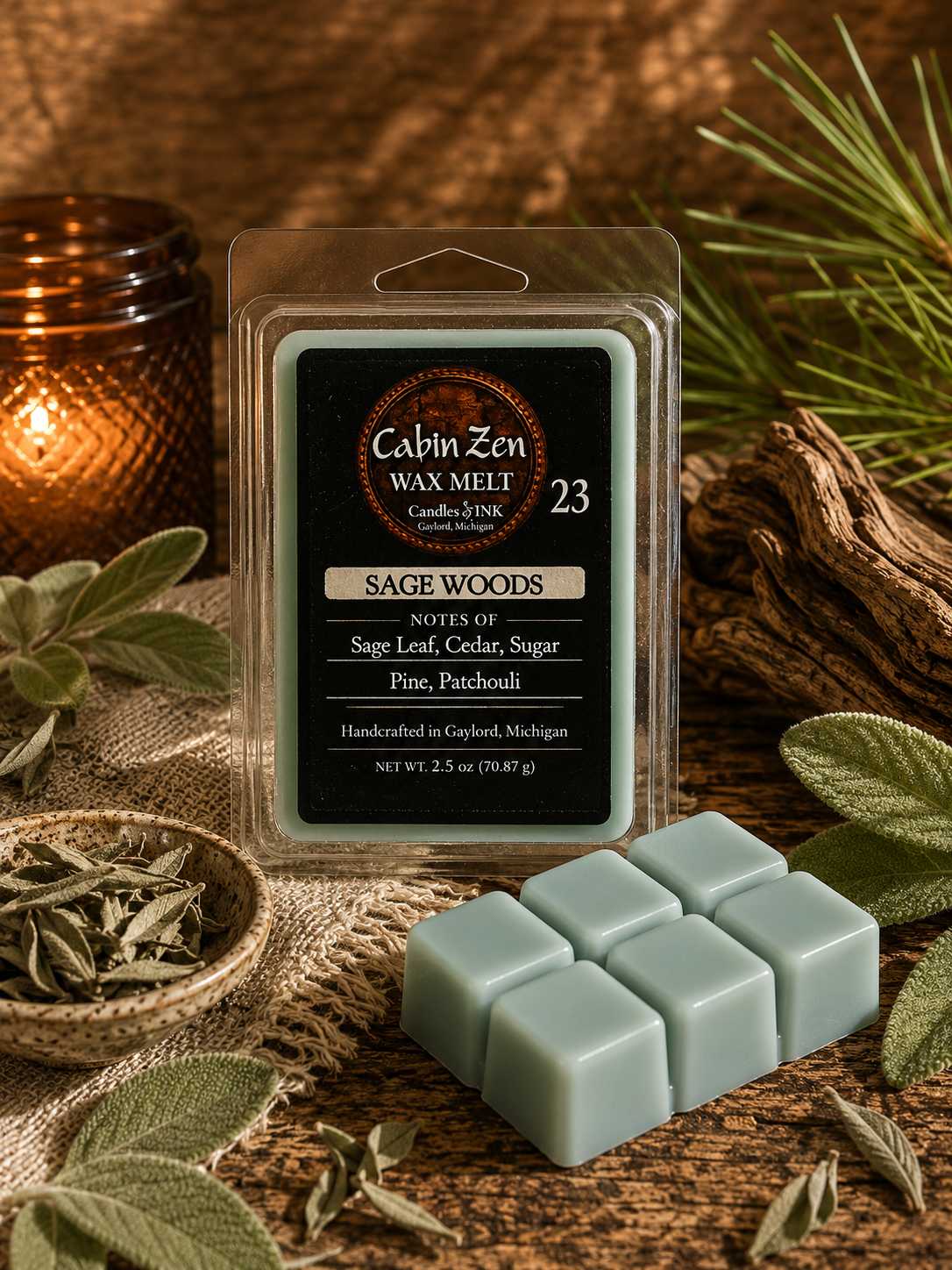 Sage Woods Wax Melt
