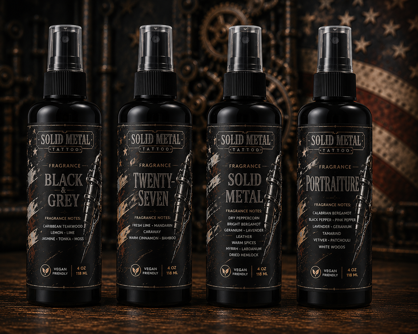 Solid Metal 4 oz. Fragrances