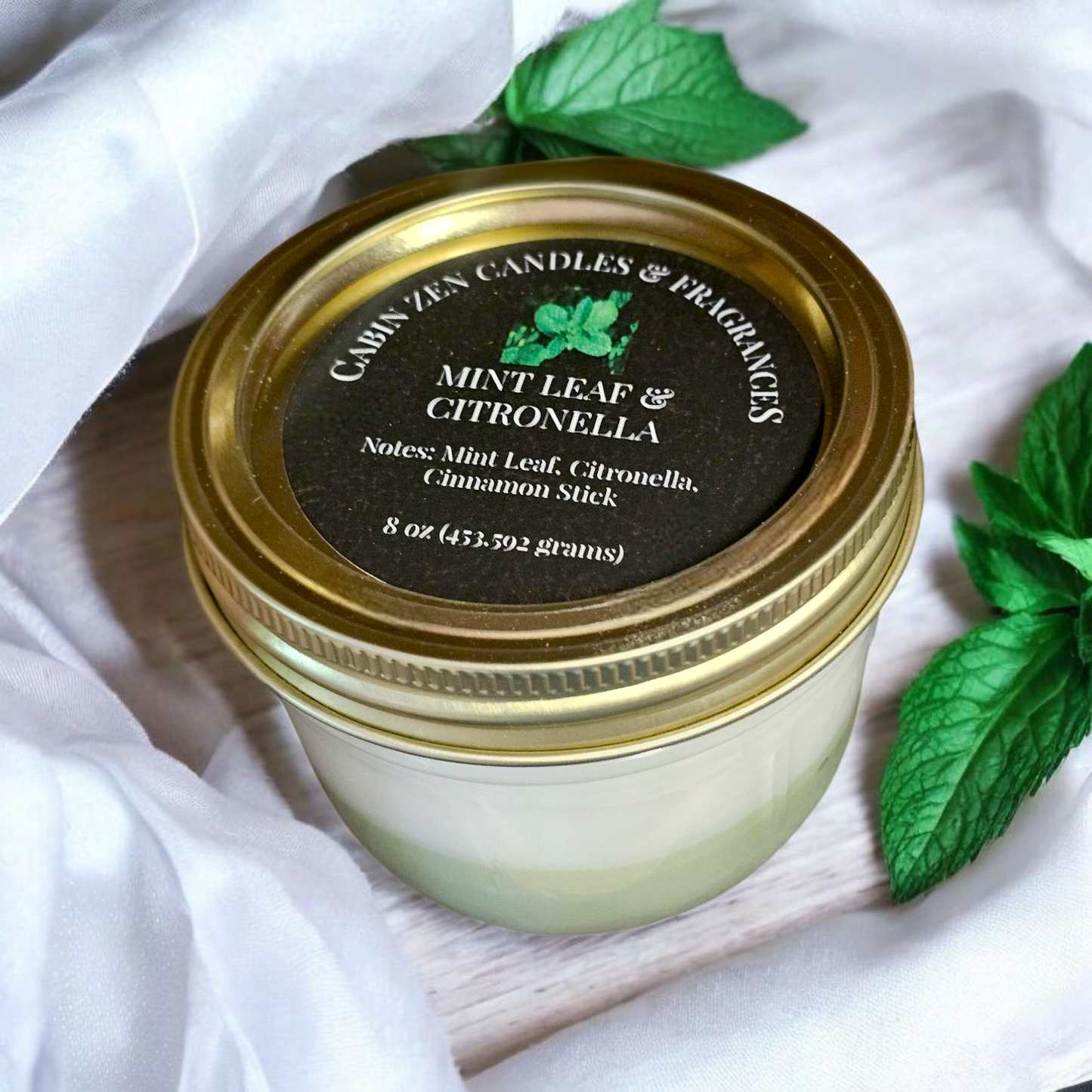 Mason Jar Candle 8oz.