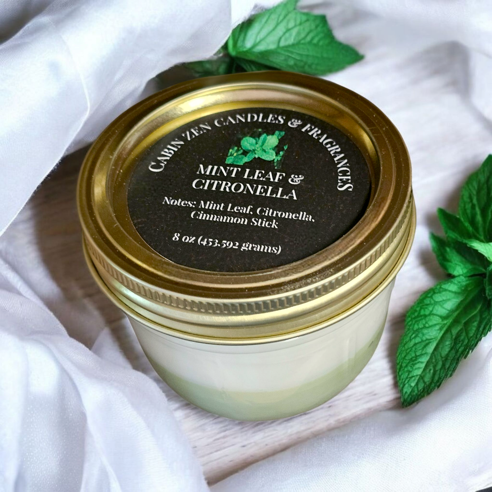 Mason Jar Candle 8oz.