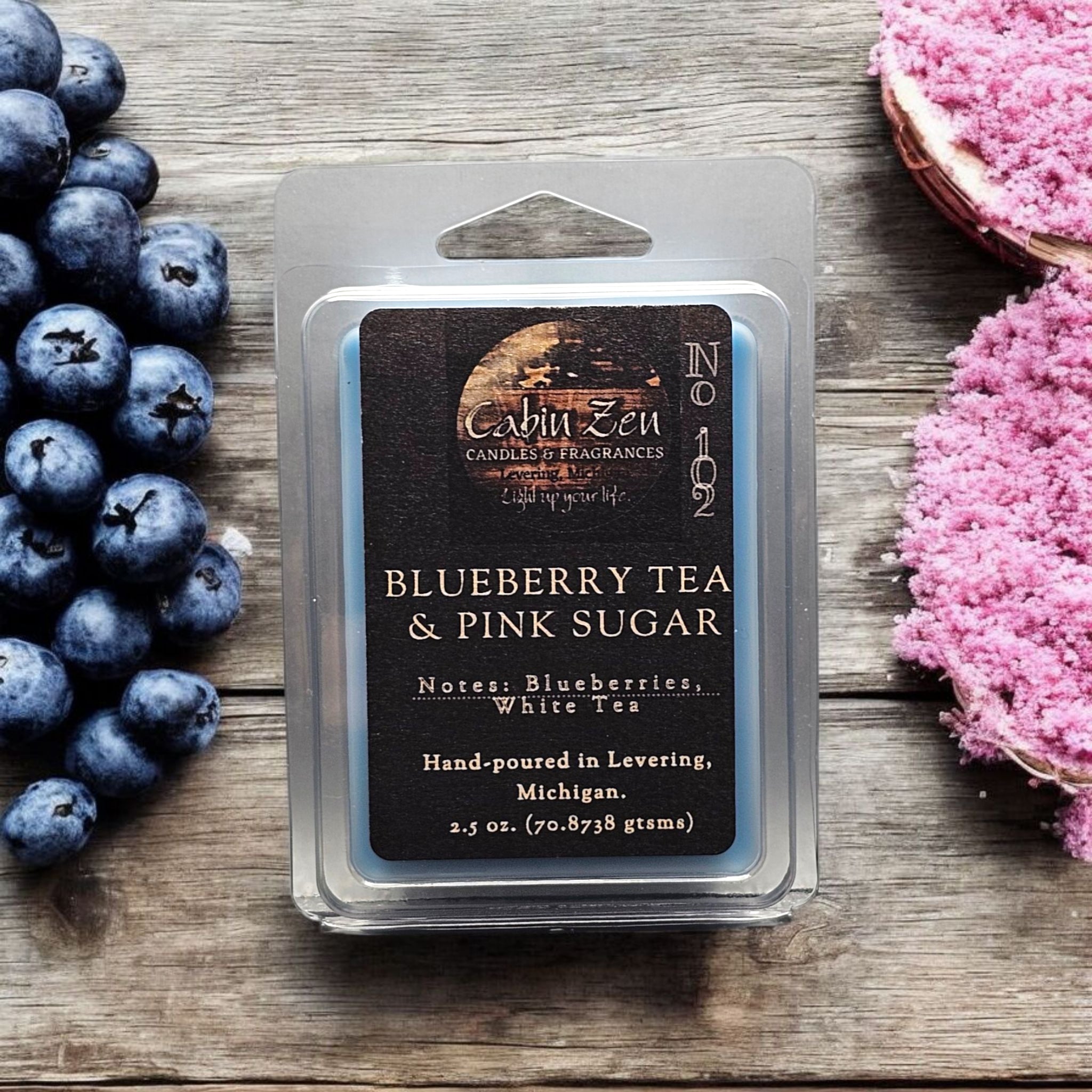Blueberry Tea & Pink Sugar Wax Melt