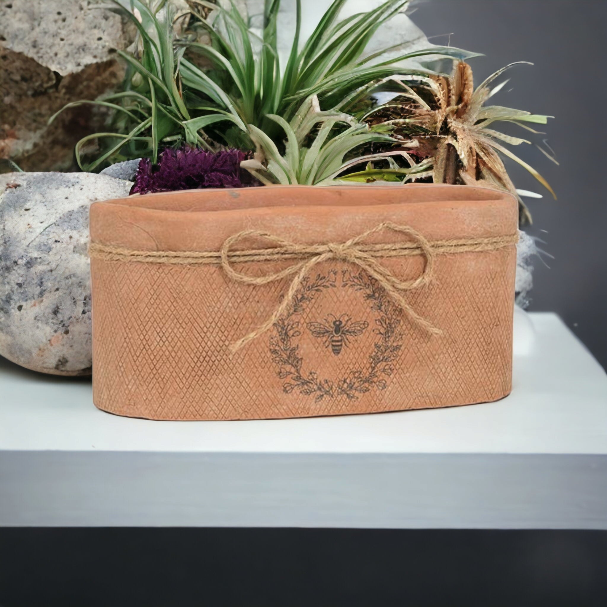 Terracotta Bee Planter