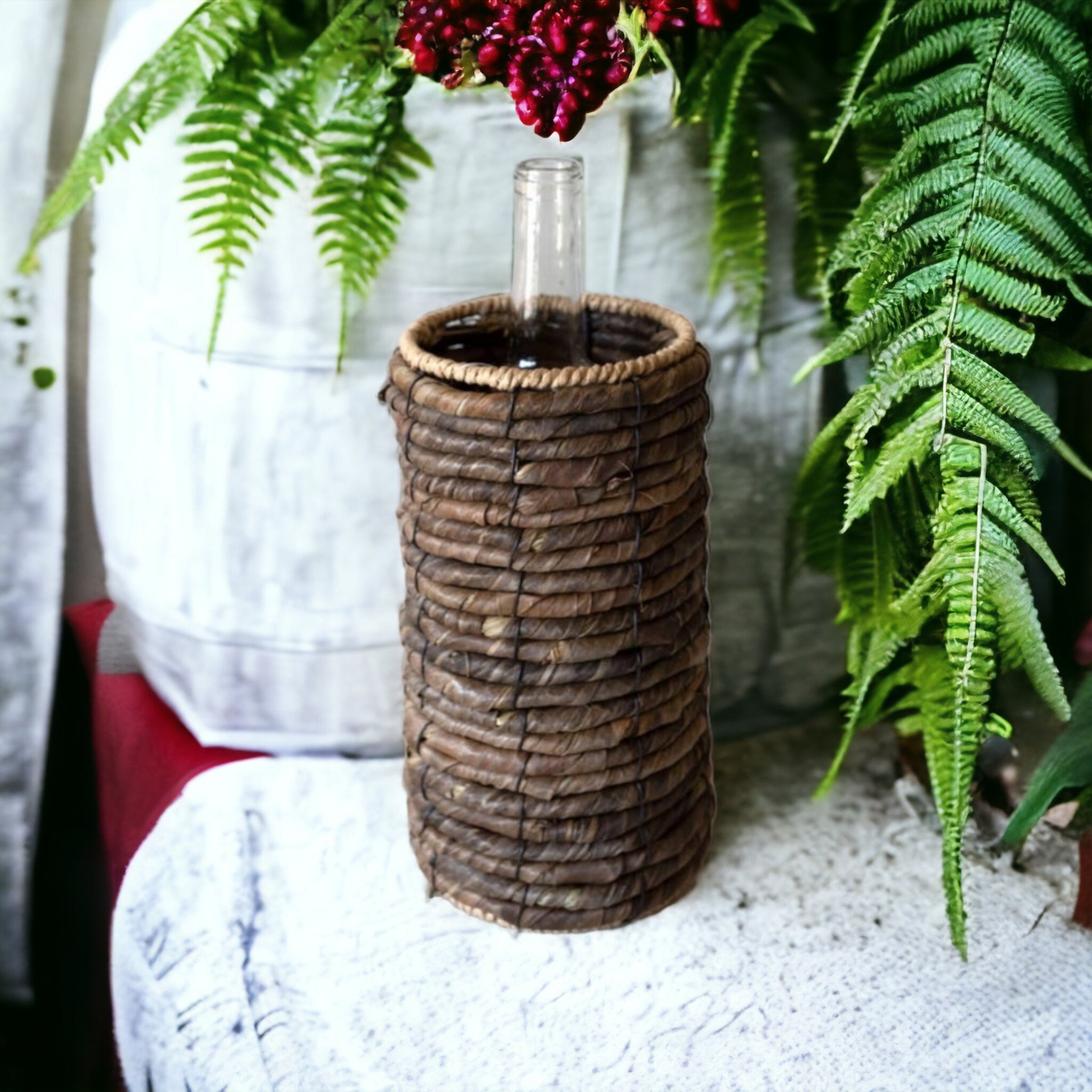 Rustic Seagrass Vase