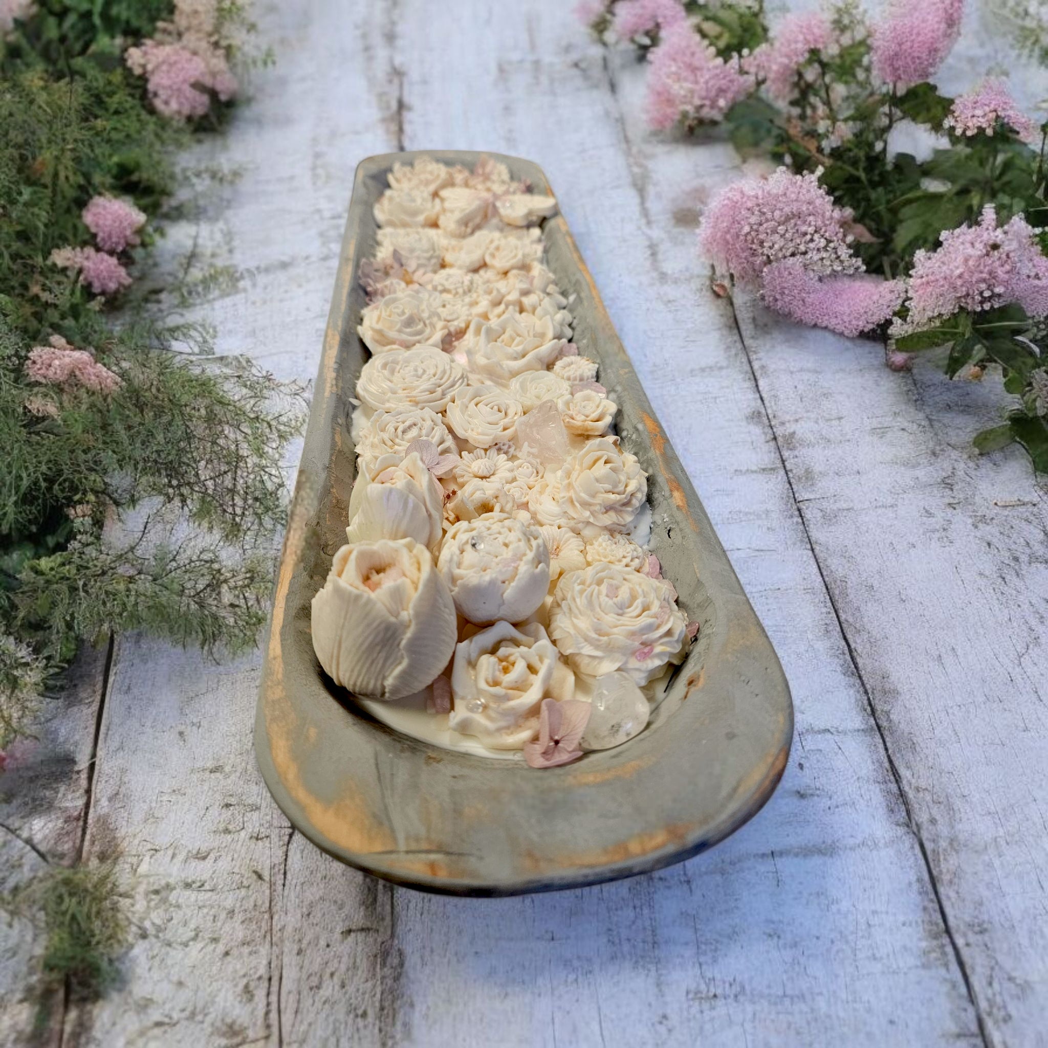 Wickless Baguette Candle Floral