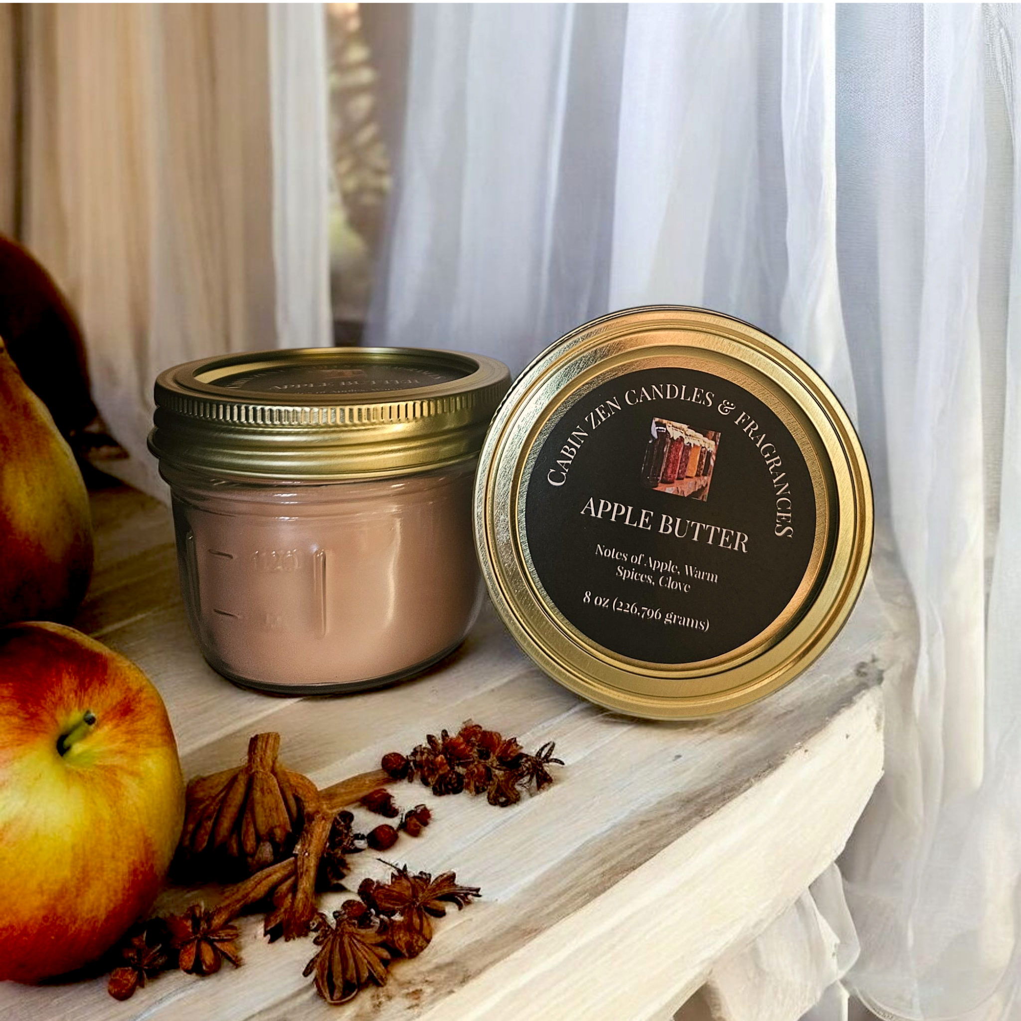 Mason Jar Candle 8oz.