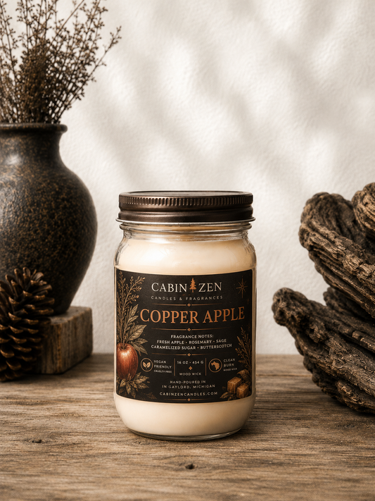 Copper Apple 16 oz Wood Wick Buy 2 Get 1 Free
