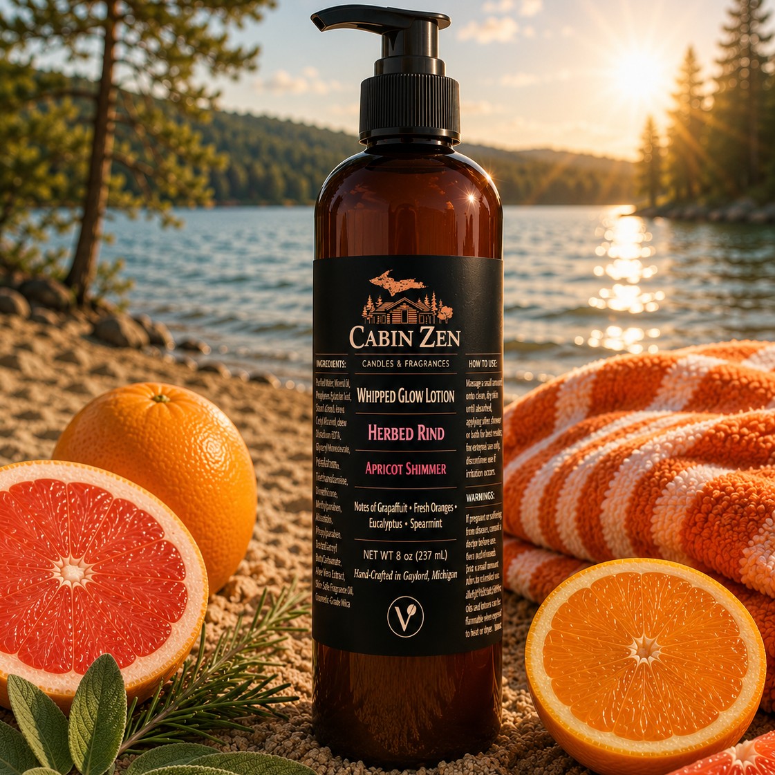 Herbed Rind 8 oz Glow Lotion
