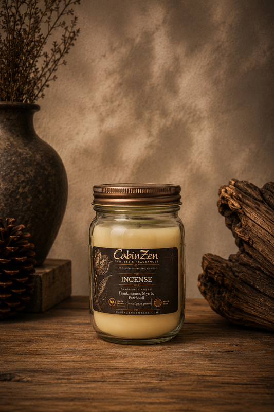 Incense 16 oz Wood Wick