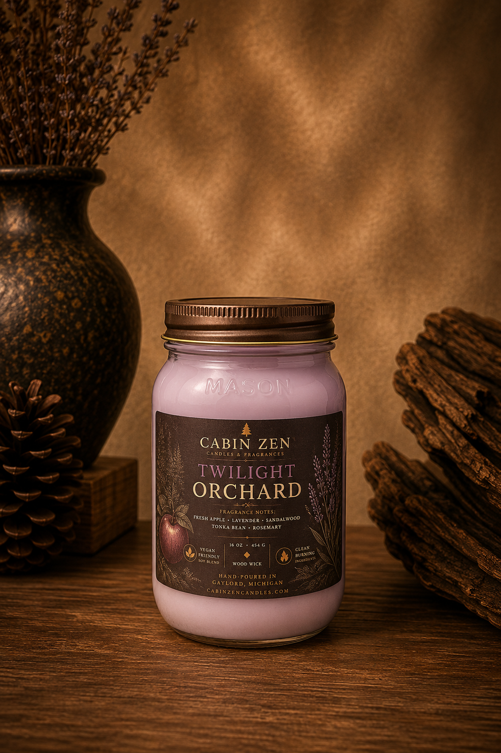 Twilight Orchard 16 oz Wood Wick