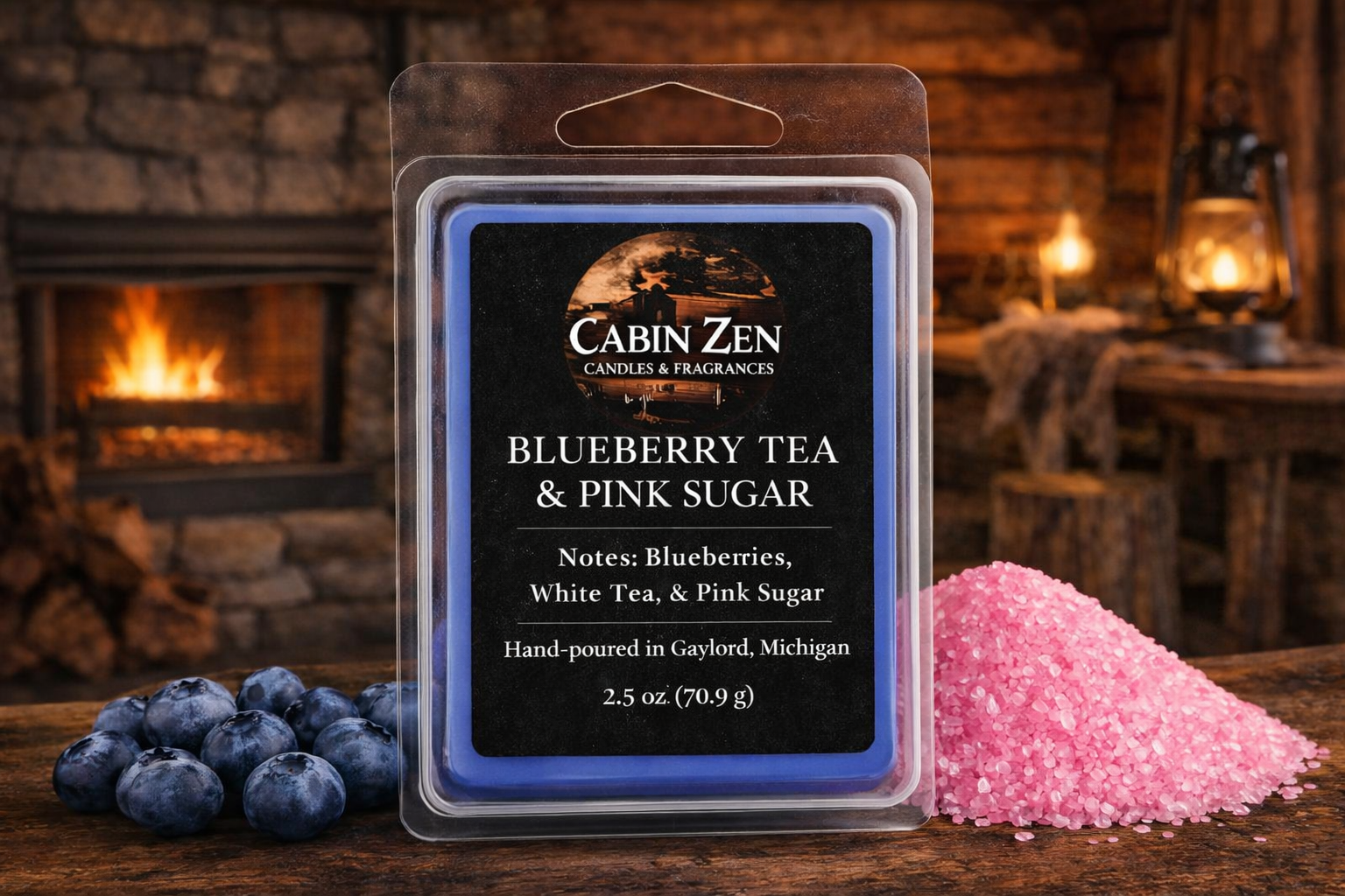 Blueberry Tea & Pink Sugar Wax Melt