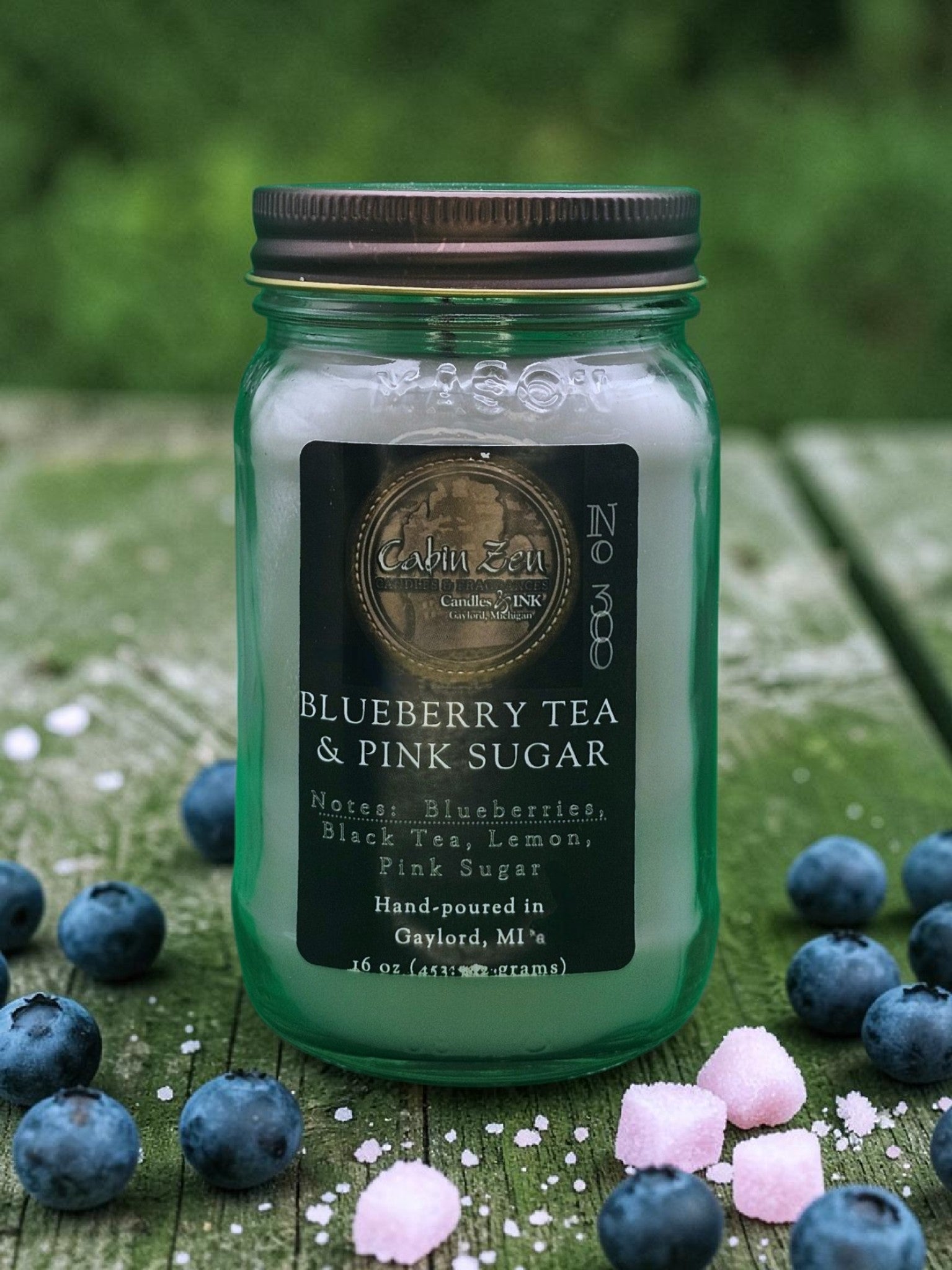 Blueberry Tea and Pink Sugar 16 oz.