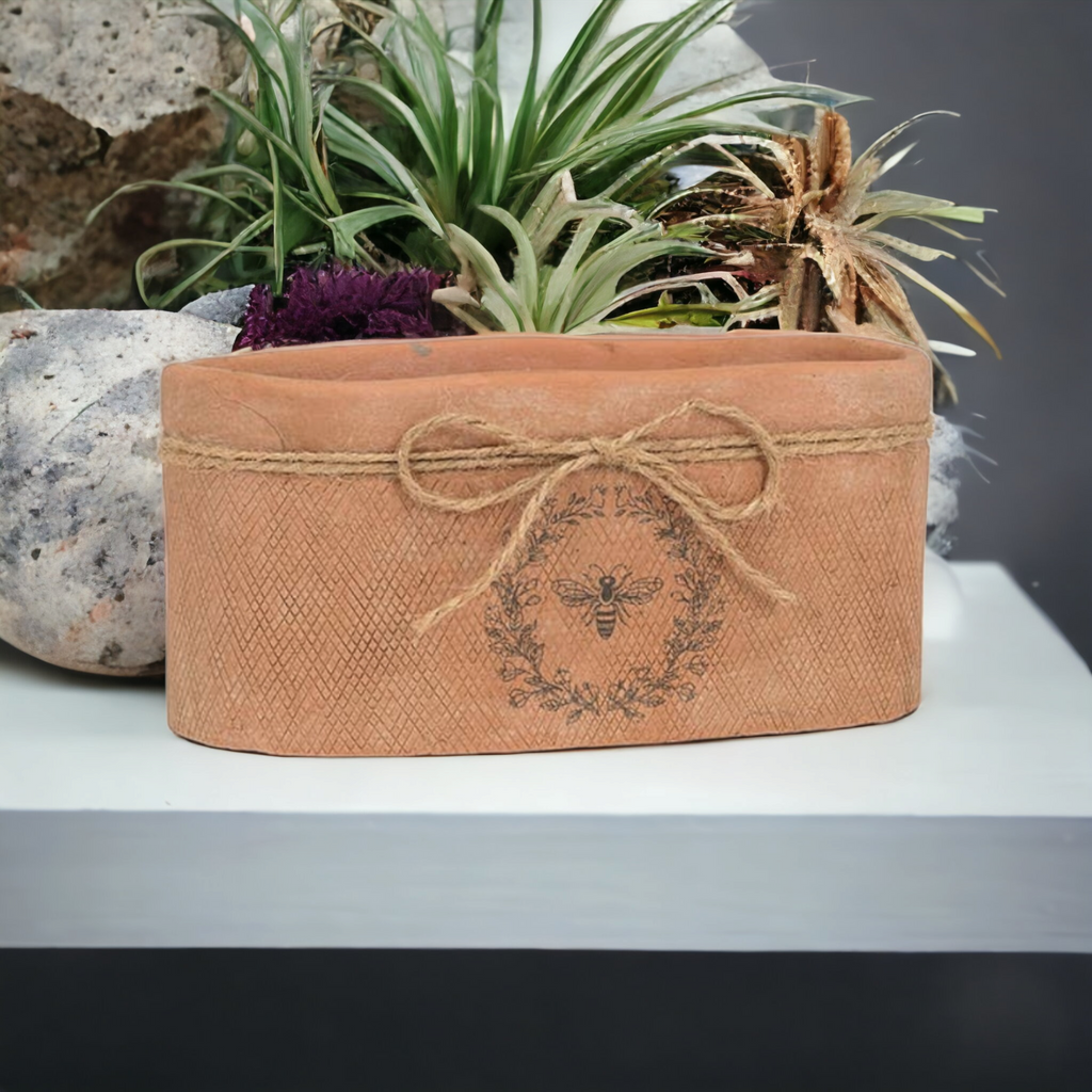 Terracotta Bee Planter