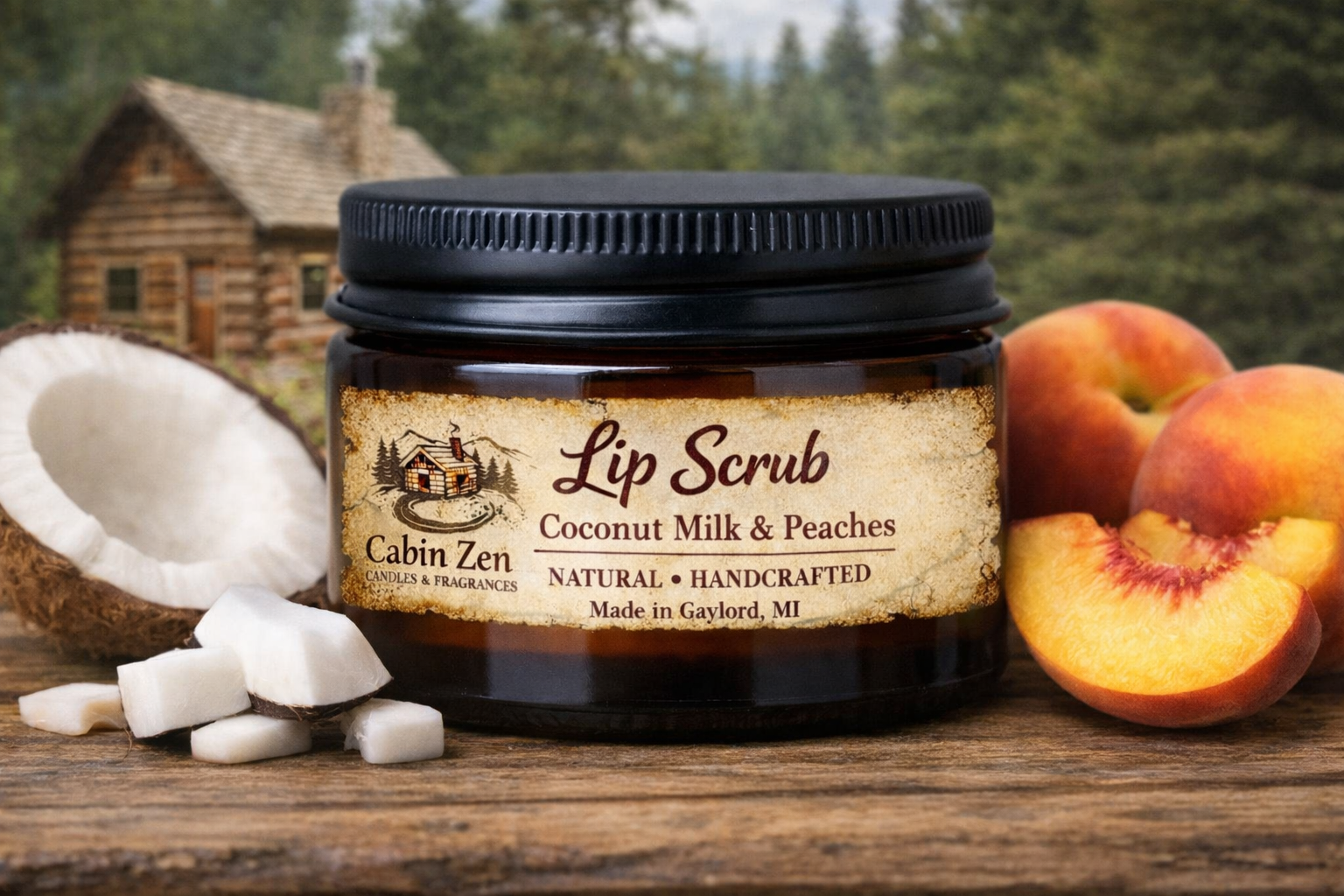 Coconut Milk & Peaches Lip Scrub