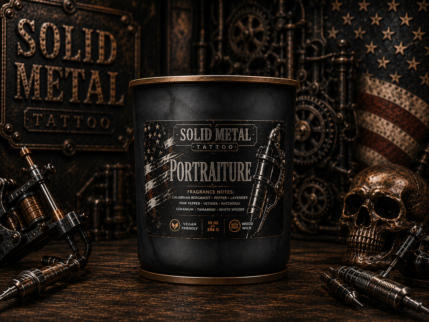 Portraiture 10 oz Wood Wick Candle