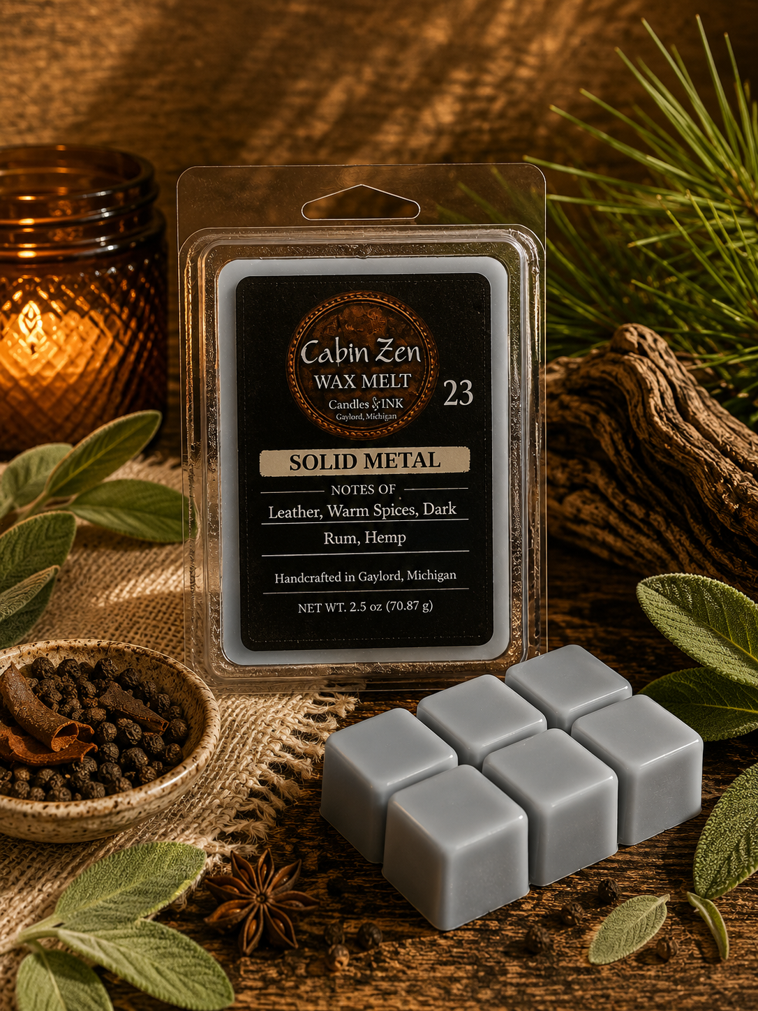 Solid Metal Wax Melt
